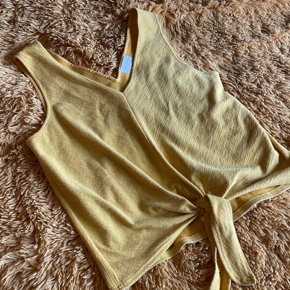 Yellow blouse tank